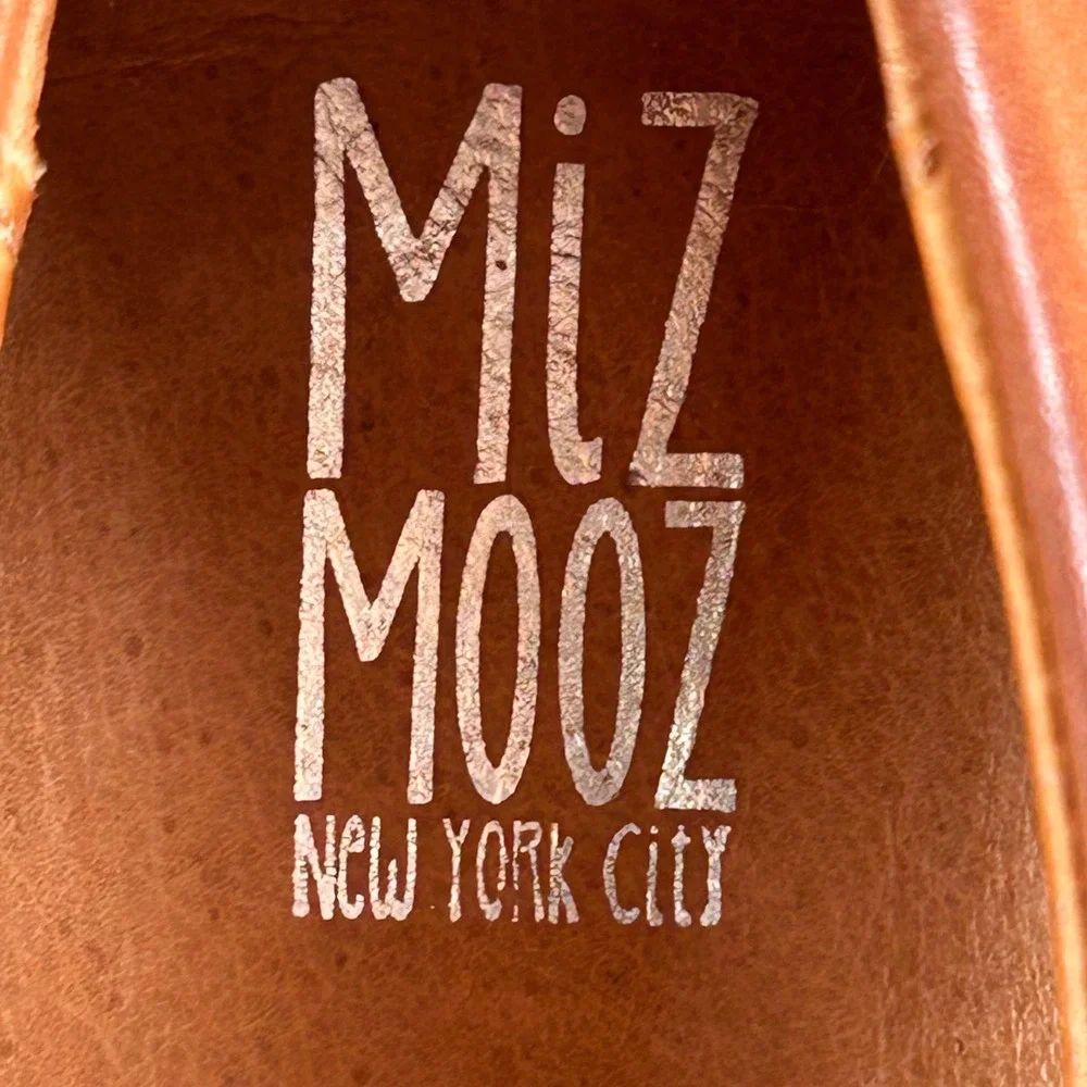Miz Mooz Wren Brown Leather Wool Lined Lug Sole Oxford Shoes‎ Made in Portugal